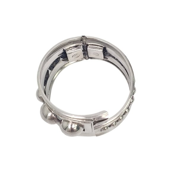 Alfredo Villasana Mexico Sterling Silver Clamper Bracelet #16490 - Picture 5 of 9